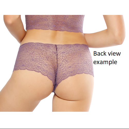 Women's Gray Luxe Lace Boxer Without Elastics